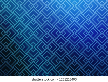 Light BLUE vector layout with flat lines. Shining illustration with lines on abstract template. Smart design for your business advert.