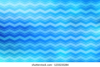 Light BLUE vector layout with flat lines. Blurred decorative design in simple style with lines. Pattern for ad, booklets, leaflets.
