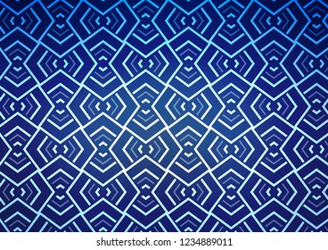 Light BLUE vector layout with flat lines. Modern geometrical abstract illustration with staves. Pattern for websites, landing pages.