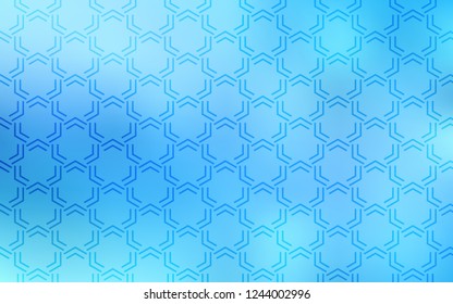 Light BLUE vector layout with flat lines. Blurred decorative design in simple style with lines. Best design for your ad, poster, banner.