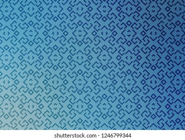 Light BLUE vector layout with flat lines. Blurred decorative design in simple style with lines. Best design for your ad, poster, banner.