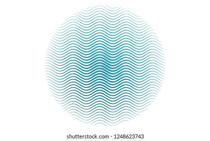 Light BLUE vector layout with flat lines. Lines on blurred abstract background with gradient. Pattern for ads, posters, banners.