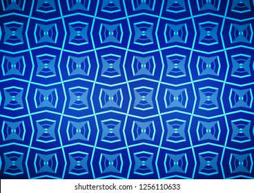 Light BLUE vector layout with flat lines. Lines on blurred abstract background with gradient. Best design for your ad, poster, banner.