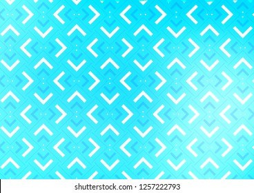 Light BLUE vector layout with flat lines. Lines on blurred abstract background with gradient. Best design for your ad, poster, banner.