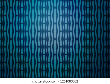 Light BLUE vector layout with flat lines. Lines on blurred abstract background with gradient. Best design for your ad, poster, banner.