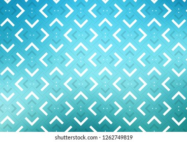 Light BLUE vector layout with flat lines. Decorative shining illustration with lines on abstract template. The pattern can be used for websites.