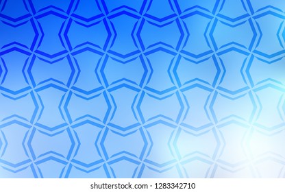 Light BLUE vector layout with flat lines. Blurred decorative design in simple style with lines. Pattern for your busines websites.