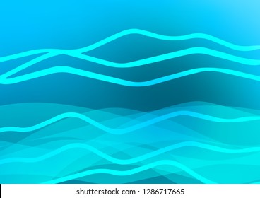 Light BLUE vector layout with flat lines. Shining colored illustration with narrow lines. The template can be used as a background.