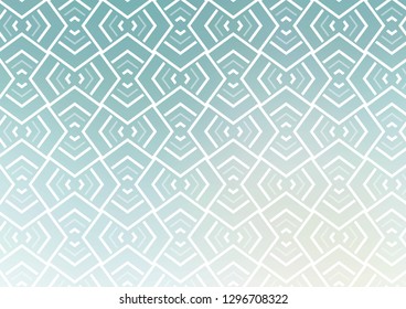 Light BLUE vector layout with flat lines. Lines on blurred abstract background with gradient. Best design for your ad, poster, banner.