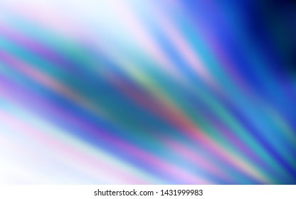 Light BLUE vector layout with flat lines. Shining colored illustration with sharp stripes. Smart design for your business advert.