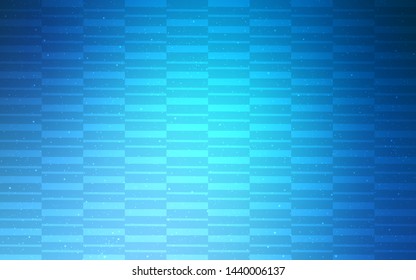 Light BLUE vector layout with flat lines. Shining colored illustration with sharp stripes. Smart design for your business advert.