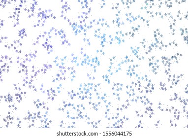 Light BLUE vector layout with flat lines, dots. Lines on blurred abstract background with gradient. Template for your beautiful backgrounds.