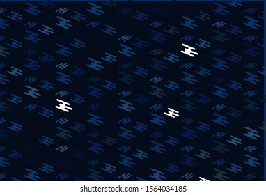 Light BLUE vector layout with flat lines. Shining colored illustration with narrow lines. Best design for your ad, poster, banner.