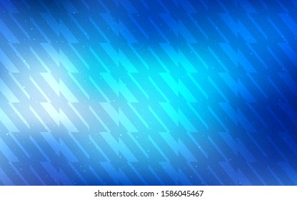 Light BLUE vector layout with flat lines. Shining colored illustration with sharp stripes. Pattern for your busines websites.