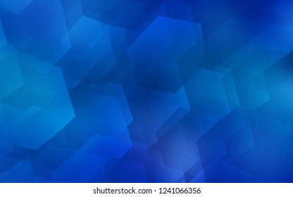 Light BLUE vector layout with hexagonal shapes. Illustration with set of colorful hexagons. Pattern can be used for landing pages. Light BLUE vector layout with hexagonal shapes. Illustration with set of colorful hexagons. Pattern can be used for landing pages.