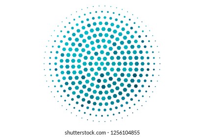 Light BLUE vector layout with hexagonal shapes. Design in abstract style with hexagons. Beautiful design for your business advert.