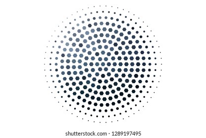 Light BLUE vector layout with hexagonal shapes. Design in abstract style with hexagons. New template for your brand book.