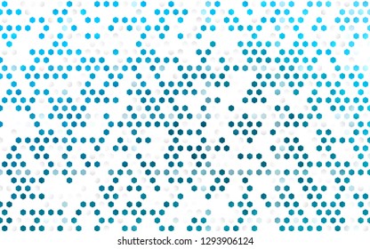 Light BLUE vector layout with hexagonal shapes. Design in abstract style with hexagons. Pattern can for your ad, booklets.