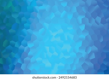 Diseño de Vector AZUL claro con Formas hexagonales. Fondo simple con hexágonos coloridos. Patrón para anuncios, folletos.