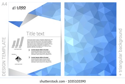Light BLUE vector  layout for Leaflets. Web interface on abstract background with colorful gradient. Pattern for beautiful business cards, folders.