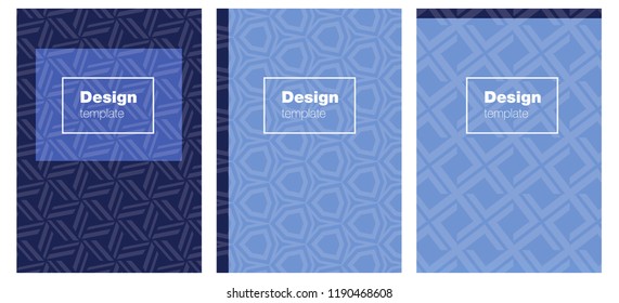 Light BLUE vector layout for Leaflets. Modern abstract design concept with colorful gradient. Pattern notebooks, journals.