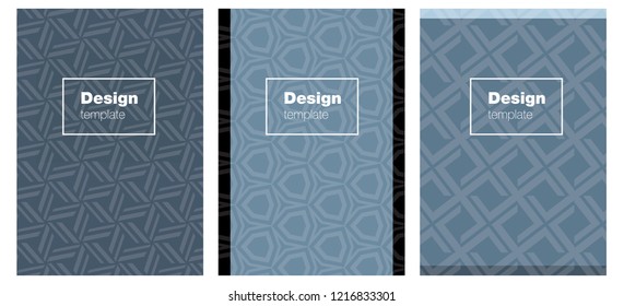 Light BLUE vector layout for Leaflets. Glitter abstract design concept with text box. Pattern for leaflets, booklets.