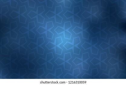Light BLUE vector layout with lines, rectangles. Abstract gradient illustration with rectangles. Pattern for commercials.