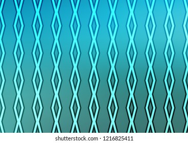 Light BLUE vector layout with lines, rectangle. Colorful illustration with lines, cubes on abstract template. Pattern for business booklets, leaflets.