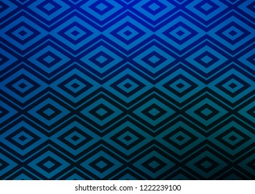Light BLUE vector layout with lines, rectangle. Colorful lines, squares on abstract background with gradient. Smart design for your business advert.