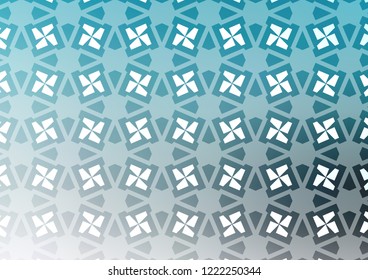 Light BLUE vector layout with lines, rectangles. Glitter abstract illustration with squares, lines. Pattern can be used for websites.