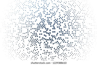 Light BLUE vector layout with lines, rectangles. Glitter abstract illustration with rectangular shapes. The template can be used as a background.