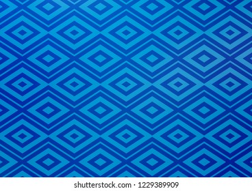Light BLUE vector layout with lines, rectangle. Glitter abstract illustration with colorful lines, rhombuses. Pattern for ads, posters, banners.