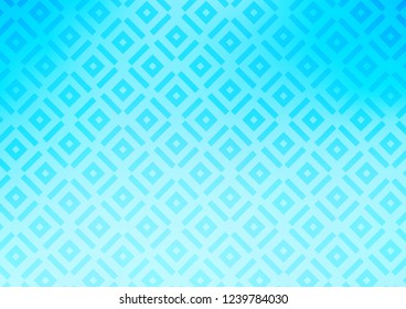 Light BLUE vector layout with lines, rectangle. Modern geometric abstract illustration with lines, squares. Pattern for business booklets, leaflets.
