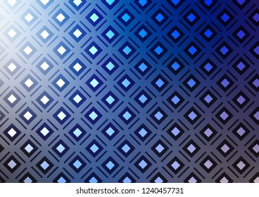 Light BLUE vector layout with lines, rectangle. Shining colorful illustration with lines, rectangles. Pattern for websites, landing pages.