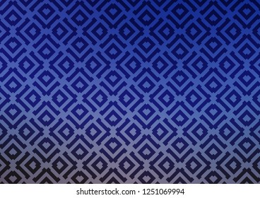 Light BLUE vector layout with lines, rectangle. Colorful decorative design in simple style with lines, rhombuses. Pattern for ads, posters, banners.