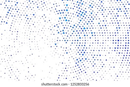 Light BLUE vector layout with lines, triangles. Beautiful illustration with triangles in nature style. Pattern can be used for websites.