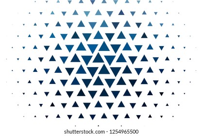 Light BLUE vector layout with lines, triangles. Decorative design in abstract style with triangles. Template for wallpapers.