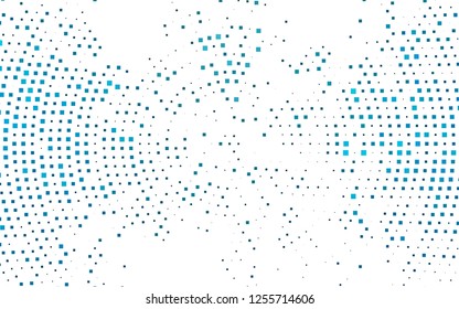 Light BLUE vector layout with lines, rectangles. Rectangles on abstract background with colorful gradient. Pattern can be used for websites.