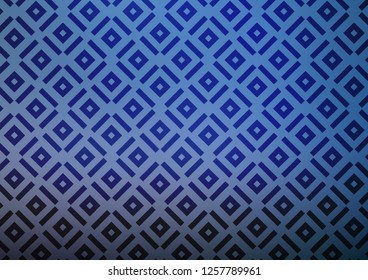 Light BLUE vector layout with lines, rectangle. Modern geometric abstract illustration with lines, squares. Pattern for business booklets, leaflets.