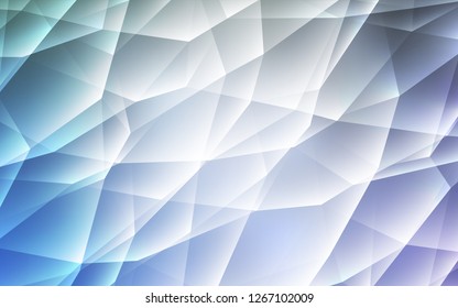 Light BLUE vector layout with lines, triangles. Modern abstract illustration with colorful triangles. Pattern for commercials.
