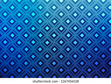 Light BLUE vector layout with lines, rectangle. Shining colorful illustration with lines, rectangles. Pattern for business booklets, leaflets.