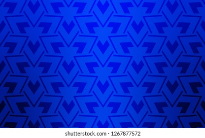 Light BLUE vector layout with lines, triangles. Abstract gradient illustration with triangles, lines. Pattern for websites.