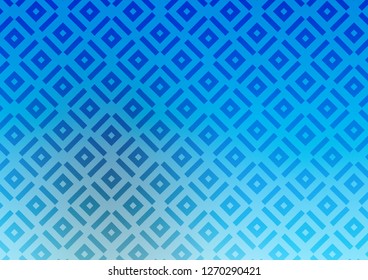 Light BLUE vector layout with lines, rectangle. Shining colorful illustration with lines, rectangles. Smart design for your business advert.