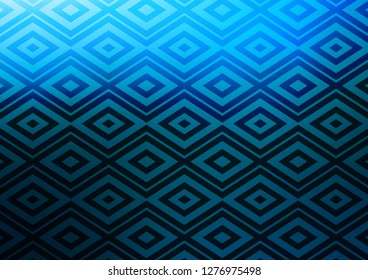 Light BLUE vector layout with lines, rectangle. Colorful lines, squares on abstract background with gradient. Pattern for ads, posters, banners.