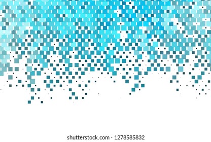 Light BLUE vector layout with lines, rectangles. Beautiful illustration with rectangles and squares. Best design for your ad, poster, banner.