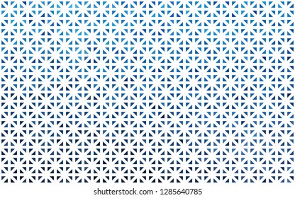 Light BLUE vector layout with lines, triangles. Triangles on abstract background with colorful gradient. Modern template for your landing page.