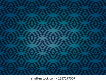 Light BLUE vector layout with lines, rectangle. Glitter abstract illustration with colorful lines, rhombuses. Smart design for your business advert.