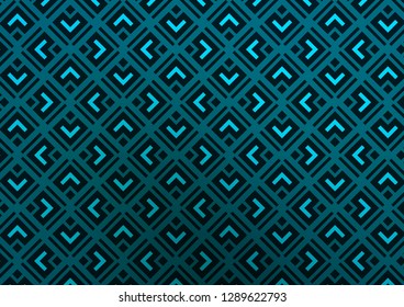 Light BLUE vector layout with lines, rectangle. Modern geometric abstract illustration with lines, squares. Pattern for business booklets, leaflets.