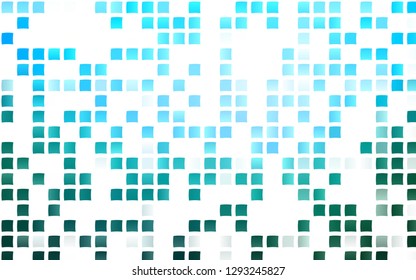 Light BLUE vector layout with lines, rectangles. Illustration with set of colorful rectangles. The template can be used as a background.
