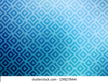 Light BLUE vector layout with lines, rectangle. Colorful lines, squares on abstract background with gradient. Smart design for your business advert.